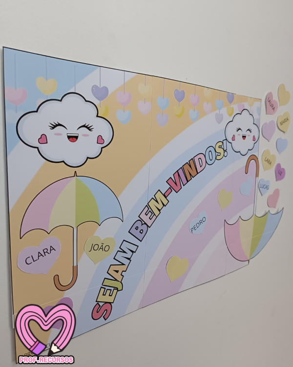 Painel SEJAM BEM-VINDOS CHUVA DE AMOR ☂️💕 - Image 2