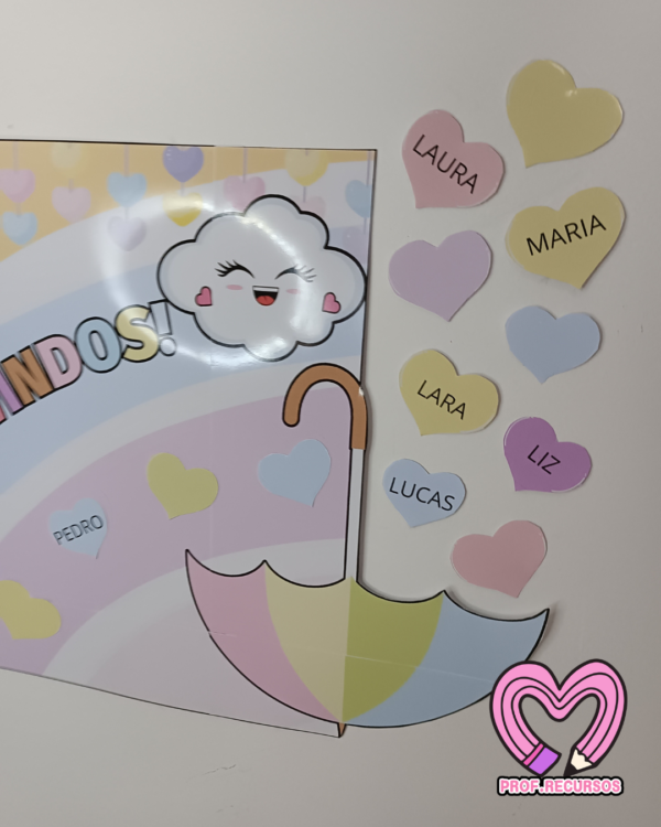 Painel SEJAM BEM-VINDOS CHUVA DE AMOR ☂️💕 - Image 3