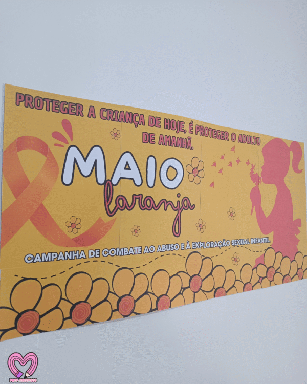 FAIXA BANNER MAIO LARANJA 🧡